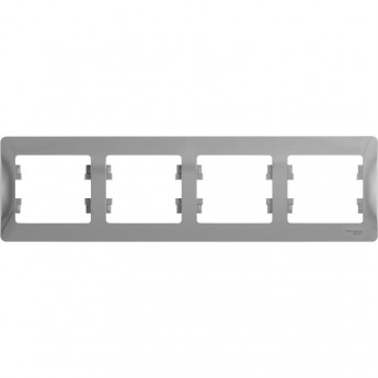 4-постовая рамка SCHNEIDER ELECTRIC GLOSSA, горизонтальная, АЛЮМИНИЙ 4-постовая рамка SCHNEIDER ELECTRIC GLOSSA, горизонтальная, АЛЮМИНИЙ