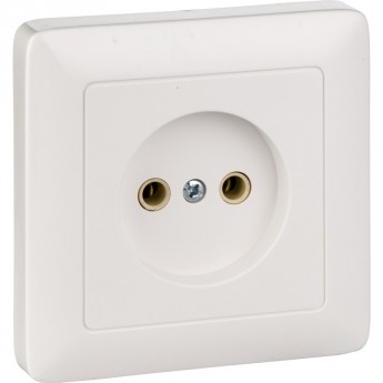 Розетка одинарная SCHNEIDER ELECTRIC ХИТ С/У, без заземления без шторок 10А, 250В, БЕЛЫЙ. Россия