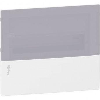 Щит встраиваемый SCHNEIDER ELECTRIC MINI PRAGMA с дымчатой дверцей 1РЯД/12МОД,IP40,IK07,63А,2 клеммы,Италия