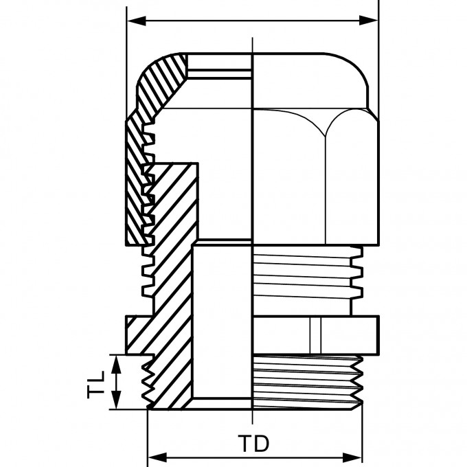 Ввод кабельный SCHNEIDER ELECTRIC THORSMAN GLANDS IP68 ISO12 5шт IMT22012