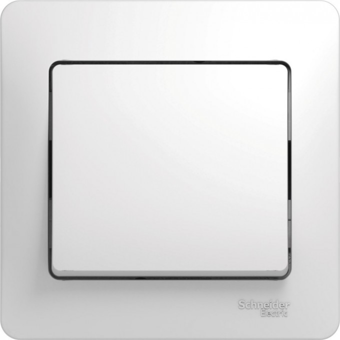 1-клавишный выключатель SCHNEIDER ELECTRIC GLOSSA, сх.1, 10АХ, в сборе, БЕЛЫЙ GSL000112