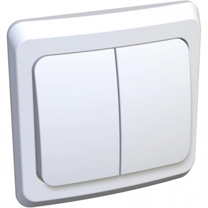 2-клавишный выключатель SCHNEIDER ELECTRIC ЭТЮД 10 АХ, БЕЛЫЙ, Россия BC10-002B
