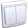 2-клавишный выключатель SCHNEIDER ELECTRIC ЭТЮД 10 АХ, БЕЛЫЙ, Россия BC10-002B