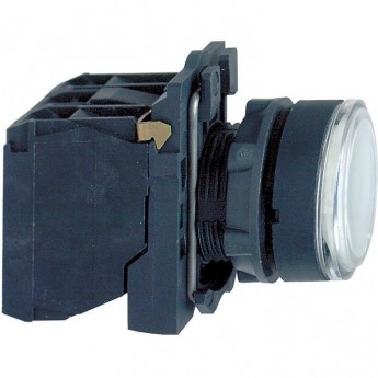 Кнопка 22мм SCHNEIDER ELECTRIC HARMONY XB5 24В белая с подсветкой