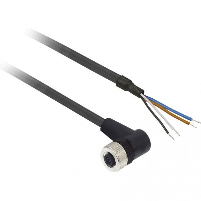 Коннектор SCHNEIDER ELECTRIC М12, гловой, с кабелем 5М XZCP1241L5