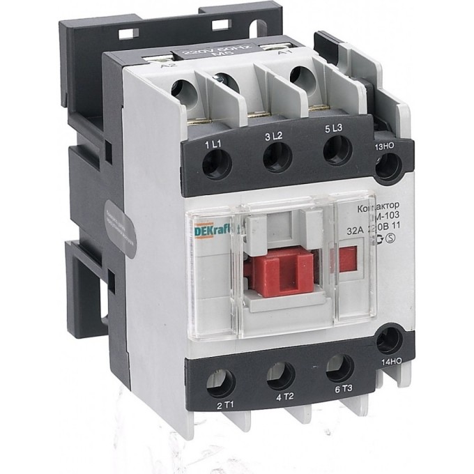 Контактор SCHNEIDER ELECTRIC DEKRAFT 32А 220В АС3 1НО+1НЗ КМ-103 22123DEK