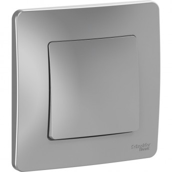 1-клавишный выключатель SCHNEIDER ELECTRIC BLANCA (cх.1), 10А, 250B, АЛЮМИНИЙ 1-клавишный выключатель SCHNEIDER ELECTRIC BLANCA (cх.1), 10А, 250B, АЛЮМИНИЙ
