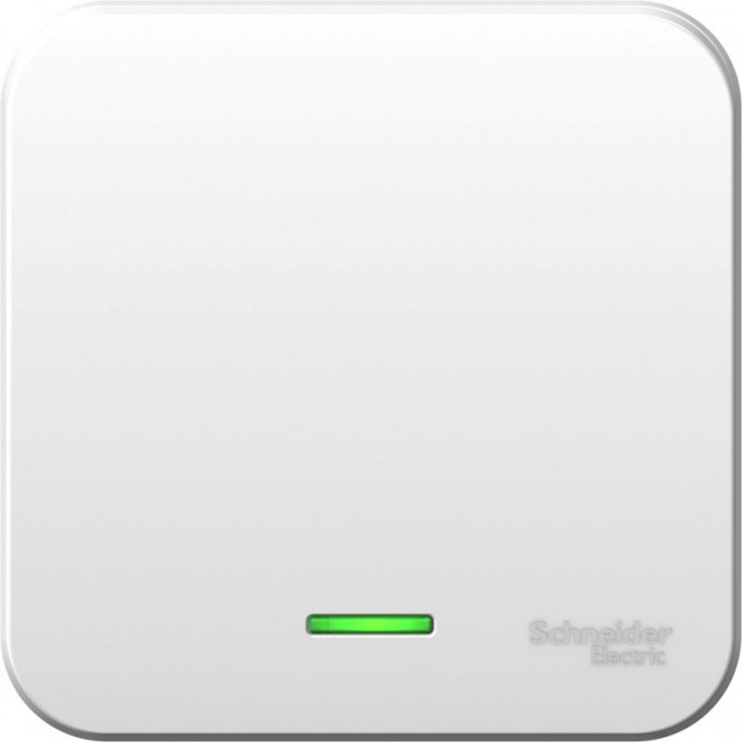 1-клавишный выключатель SCHNEIDER ELECTRIC BLANCA, с подсветкой, 10А, 250B, БЕЛЫЙ BLNVA101101