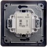 1-клавишный выключатель SCHNEIDER ELECTRIC GLOSSA, сх.1, 10АХ, в сборе, ГРАФИТ GSL001312