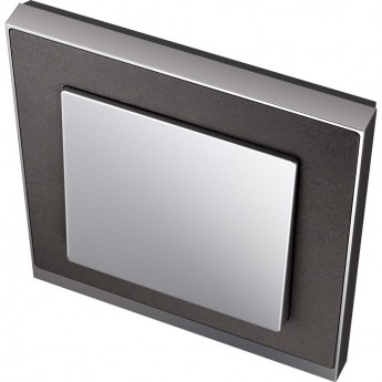 1-постовая рамка SCHNEIDER ELECTRIC MERTEN M-PURE DECOR, СЛАНЕЦ/АЛЮМИНИЙ, SM