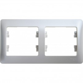 2-постовая рамка SCHNEIDER ELECTRIC GLOSSA, горизонтальная, ПЕРЛАМУТР 2-постовая рамка SCHNEIDER ELECTRIC GLOSSA, горизонтальная, ПЕРЛАМУТР
