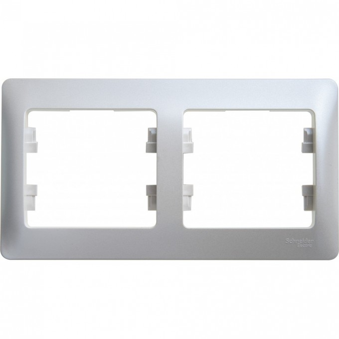 2-постовая рамка SCHNEIDER ELECTRIC GLOSSA, горизонтальная, ПЕРЛАМУТР GSL000602
