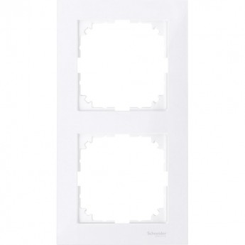 2-постовая рамка SCHNEIDER ELECTRIC MERTEN M-PURE, АКТИВНЫЙ БЕЛЫЙ, SM