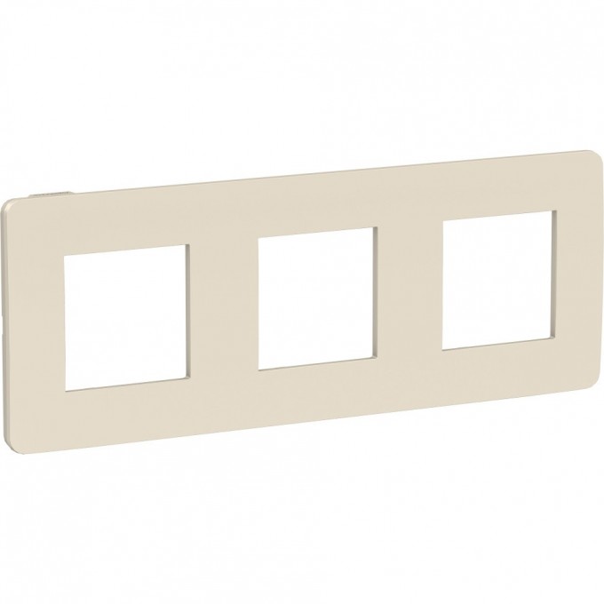 3-постовая рамка SCHNEIDER ELECTRIC UNICA STUDIO, бежевый/бежевый NU280644