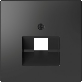 Центральная накладка SCHNEIDER ELECTRIC MERTEN D-LIFE для розетки 1-ной RJ45, АНТРАЦИТ