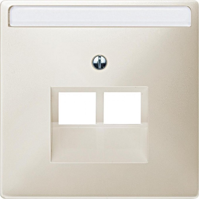 Центральная плата SCHNEIDER ELECTRIC MERTEN для механизма розетки UAE, 2 поста, БЕЖЕВЫЙ, SD MTN292644