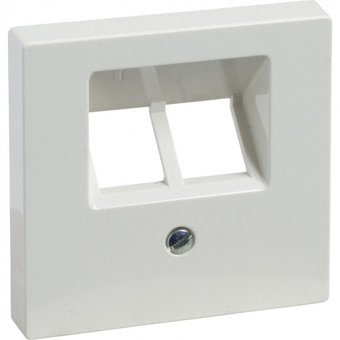 Центральная плата SCHNEIDER ELECTRIC MERTEN для розетки RJ45, 2 поста, ПОЛ.БЕЛЫЙ, SM MTN296119