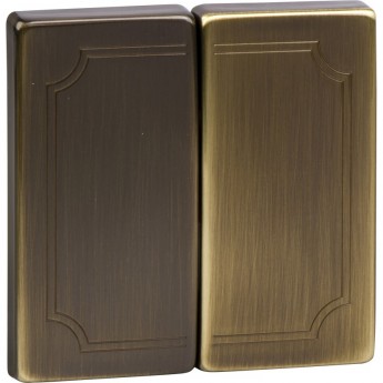 Клавиша двойная SCHNEIDER ELECTRIC MERTEN X2, АНТИЧНАЯ ЛАТУНЬ, SD