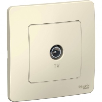 Коннектор ТВ SCHNEIDER ELECTRIC BLANCA, МОЛОЧНЫЙ