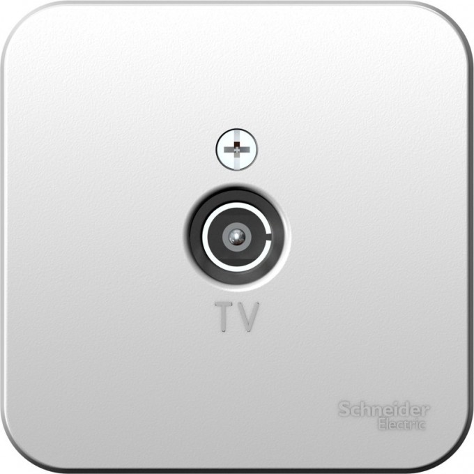 Коннектор ТВ SCHNEIDER ELECTRIC BLANCA с изолирующей пластиной, АЛЮМИНИЙ BLNTA000013