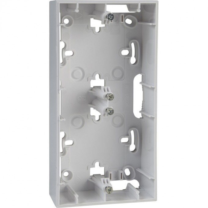 Коробка для открытой установки SCHNEIDER ELECTRIC UNICA, 2-постовая, БЕЛЫЙ MGU8.004.18