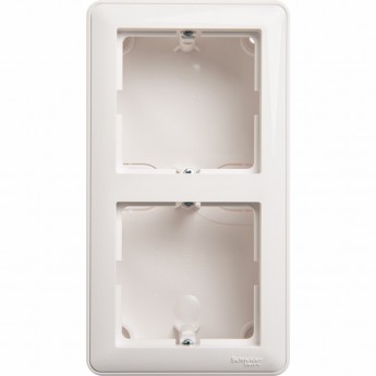 Коробка SCHNEIDER ELECTRIC W59 подъемная для наружного монтажа с рамкой 2-местная, БЕЛЫЙ
