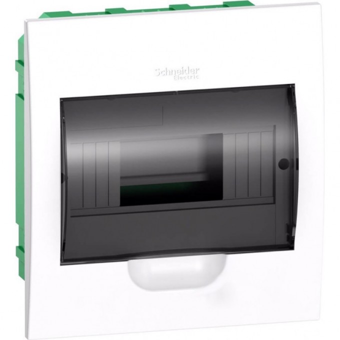 Корпус встраиваемый с прозрачной дверцей SCHNEIDER ELECTRIC EASY9 1ряд/8мод,IP40,IK07,63А,2 клеммы,Россия EZ9E108S2FRU