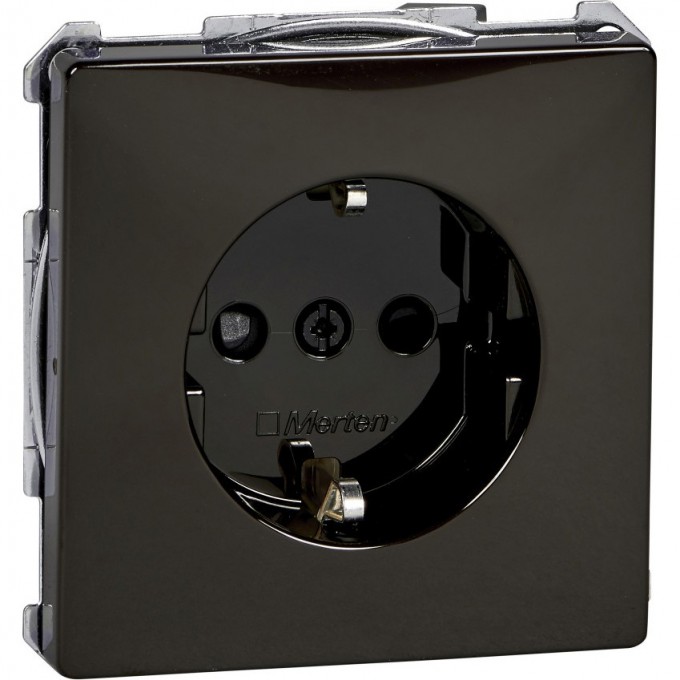 Механизм розетки SCHNEIDER ELECTRIC MERTEN 16A с/з и шт. КОРИЧНЕВЫЙ , QF, SD MTN2300-4015