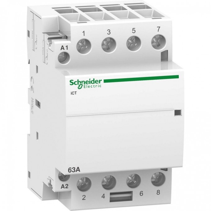 Модульный контактор SCHNEIDER ELECTRIC ACTI9 iCT63A 4НО 220/240В АС 50ГЦ A9C20864