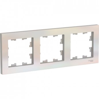 Рамка 3-постовая SCHNEIDER ELECTRIC ATLASDESIGN жемчуг Рамка 3-постовая SCHNEIDER ELECTRIC ATLASDESIGN жемчуг