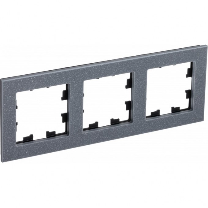 Рамка 3-постовая SCHNEIDER ELECTRIC ATLASDESIGN NATURE, мрамор айс грей ATN343203
