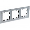 Рамка 3-постовая SCHNEIDER ELECTRIC ATLASDESIGN NATURE, органическое стекло алюминий ATN320303