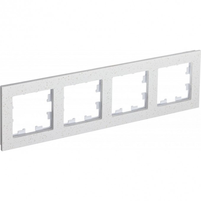 Рамка 4-постовая SCHNEIDER ELECTRIC ATLASDESIGN NATURE, мрамор крем роял ATN343104