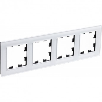 Рамка 4-постовая SCHNEIDER ELECTRIC ATLASDESIGN NATURE, органическое стекло белый