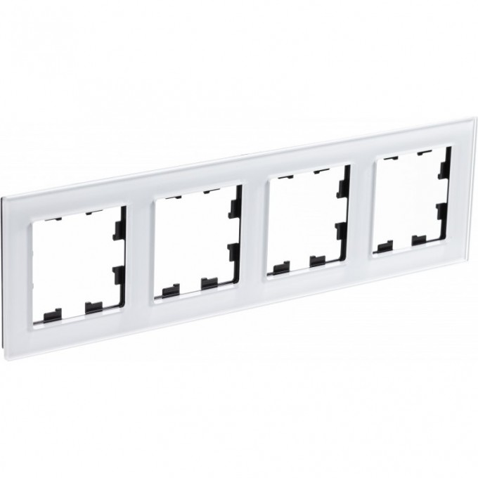 Рамка 4-постовая SCHNEIDER ELECTRIC ATLASDESIGN NATURE, органическое стекло белый ATN320104
