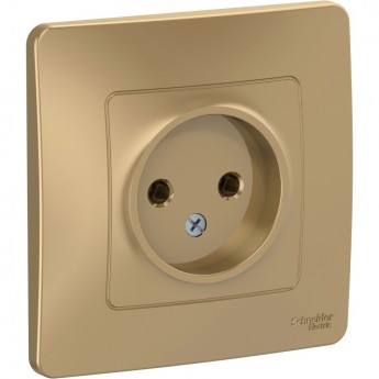 Розетка одинарная SCHNEIDER ELECTRIC BLANCA без заземления без шторок 16А, 250В, ТИТАН