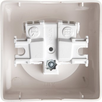 Розетка одинарная SCHNEIDER ELECTRIC ХИТ О/У, без заземления со шторками 10А, 250В, БЕЛЫЙ. Россия