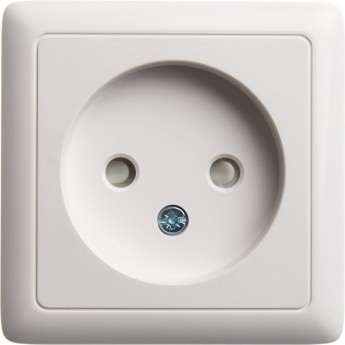 Розетка одинарная SCHNEIDER ELECTRIC ХИТ О/У, без заземления со шторками ИЗОЛ.ПЛ 10А, 250В, БЕЛЫЙ. Россия