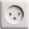 Розетка одинарная SCHNEIDER ELECTRIC ХИТ О/У, без заземления со шторками ИЗОЛ.ПЛ 10А, 250В, БЕЛЫЙ. Россия RA10-137I-B