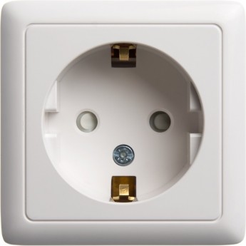 Розетка одинарная SCHNEIDER ELECTRIC ХИТ О/У, с заземлением со шторками ИЗОЛ.ПЛ 16А, 250В, БЕЛЫЙ. Россия