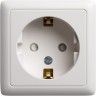Розетка одинарная SCHNEIDER ELECTRIC ХИТ О/У, с заземлением со шторками ИЗОЛ.ПЛ 16А, 250В, БЕЛЫЙ. Россия RA16-138I-B