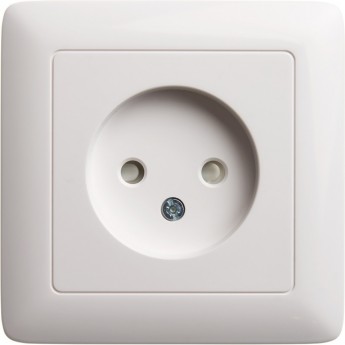Розетка одинарная SCHNEIDER ELECTRIC ХИТ С/У, без заземления со шторками 10А, 250В, БЕЛЫЙ. Россия