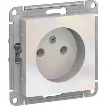 Розетка SCHNEIDER ELECTRIC ATLASDESIGN без заземления, без шторок, механизм, жемчуг