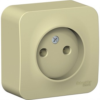 Розетка SCHNEIDER ELECTRIC BLANCA без заземления, без шторок, с изолирующей пластиной, 16А, 250В, бежевый