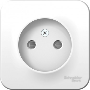 Розетка SCHNEIDER ELECTRIC BLANCA без заземления, со шторками, с изолирующей пластиной, 16А, 250В, белый