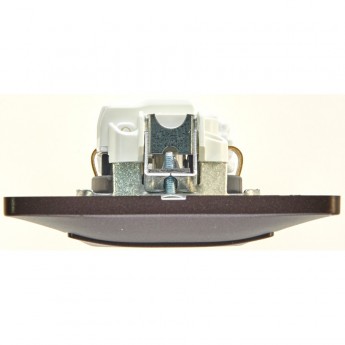 Розетка SCHNEIDER ELECTRIC GLOSSA с заземлением, в сборе, шоколад