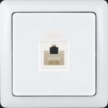 Розетка SCHNEIDER ELECTRIC ХИТ О/У телефонная RJ11, белый. Россия