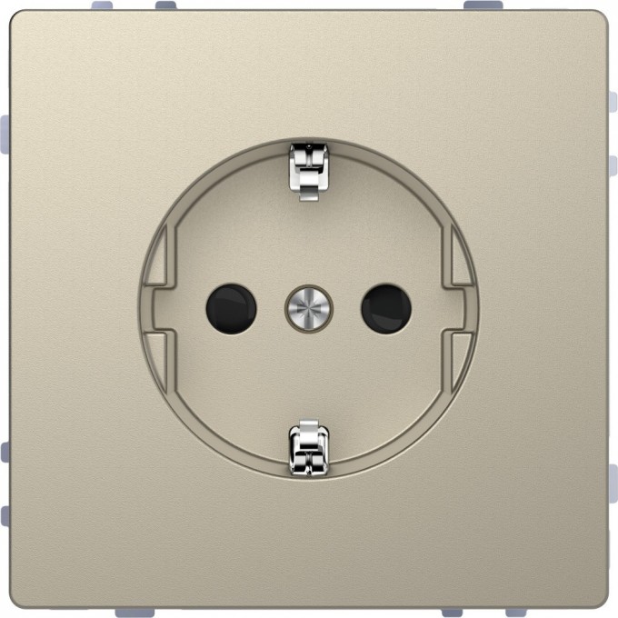 Розетка SCHNEIDER ELECTRIC MERTEN D-LIFE 16А, с заземлением и шторками, сахара MTN2300-6033