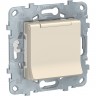 Розетка SCHNEIDER ELECTRIC UNICA NEW с заземлением, со шторками, с крышкой, 16 А, 250 В, IP21, бежевый NU503744TA