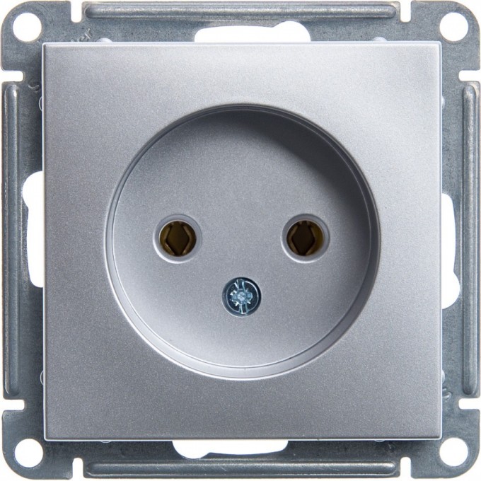 Розетка SCHNEIDER ELECTRIC W59 без заземления без шторок, 16А, механизм, матовый хром RS16-153-5-86